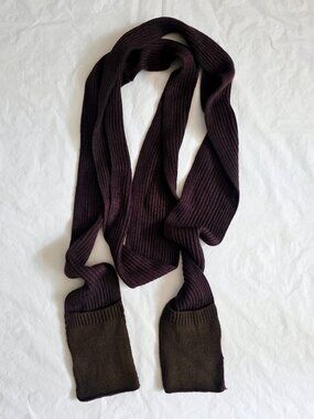 Brown Scarf with Hand Pockets
